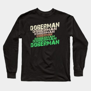 natural ear doberman Long Sleeve T-Shirt